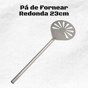 Pá de Fornear Redonda Inox Escovado 23cm