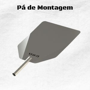 Pá de Montagem Inox Escovado