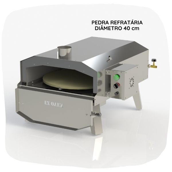 EZ Oven 40 Neo Plus Gás Rotante + Pá de Montagem Inox - Imagem 7
